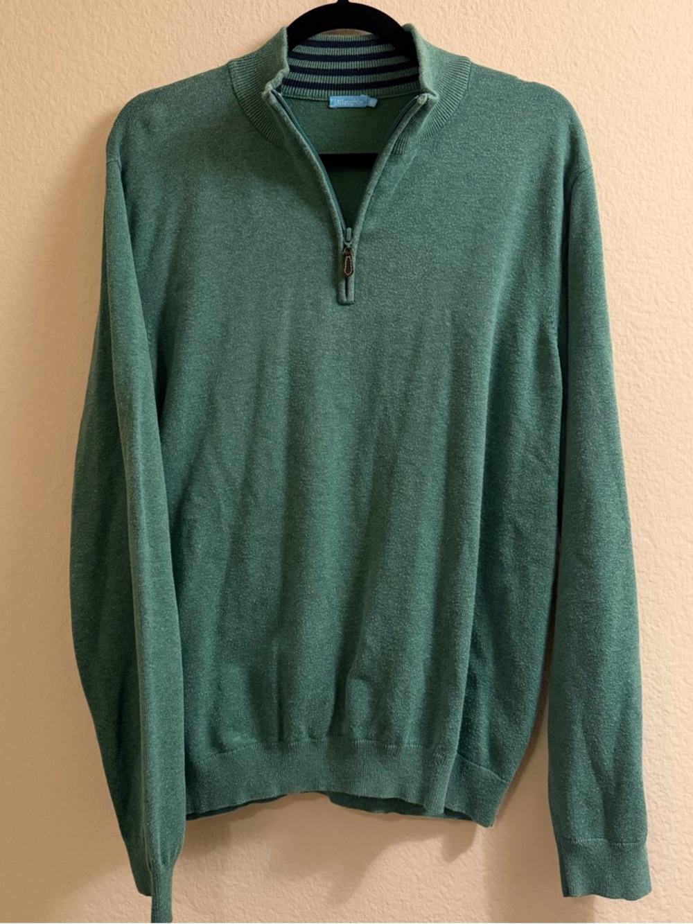 J. McLaughlin Green Quarter Zip